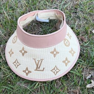Pink and Cream Designer Visor